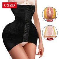 cxzd women belly slimming belt buttocks modeling shapewear waist trainer support abdomen corset shaper band body building strap