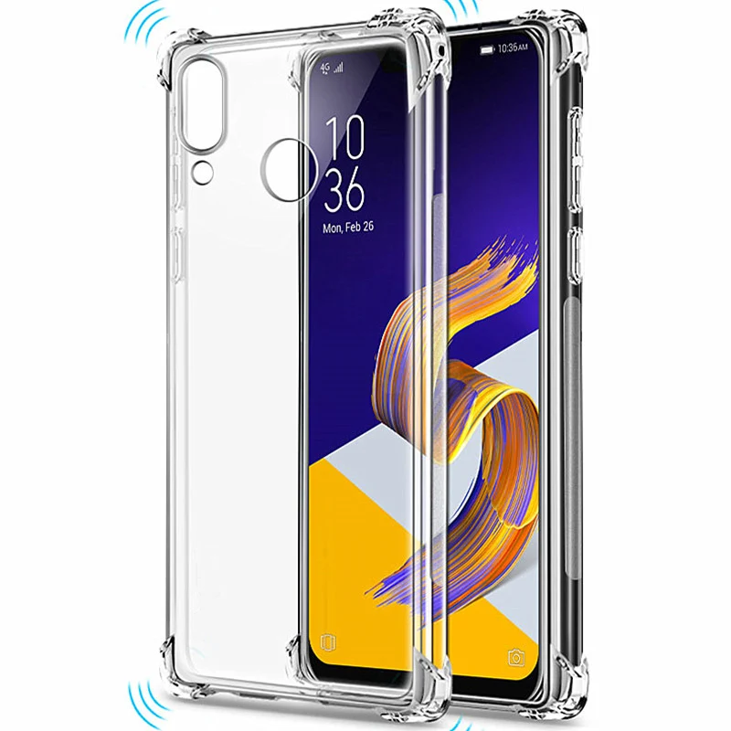 Luxury Airbag Shockproof Clear Case For Asus ZU680KL ZB601KL ZB555KL ZC600KL ZS620KL ZE620KL ZB570TL Silicone Cell Phone Cover | Мобильные