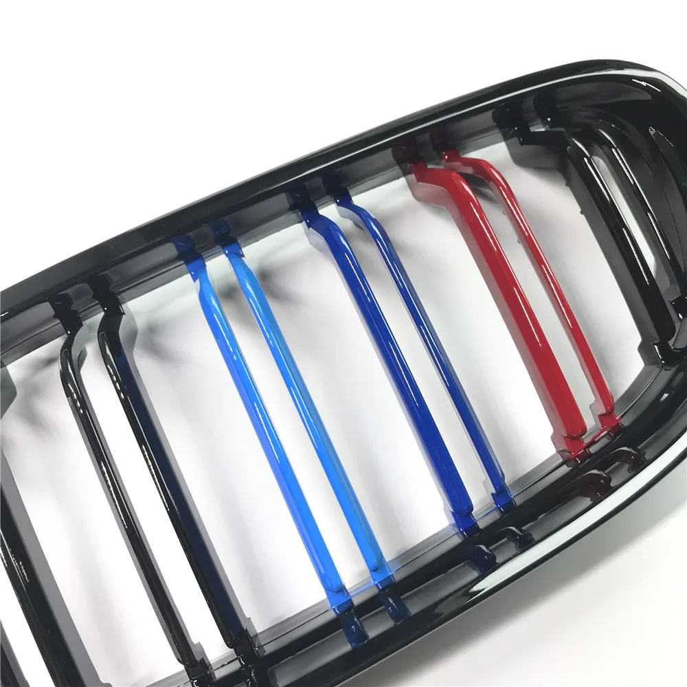 3 вида цветов глянцевый черный спортивный двойной гриль для BMW E90 LCI Series Sedan/Wagon 09 11