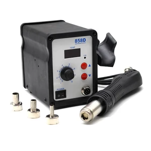 Паяльная станция 858D с термофеном, 450 Вт, 220 В