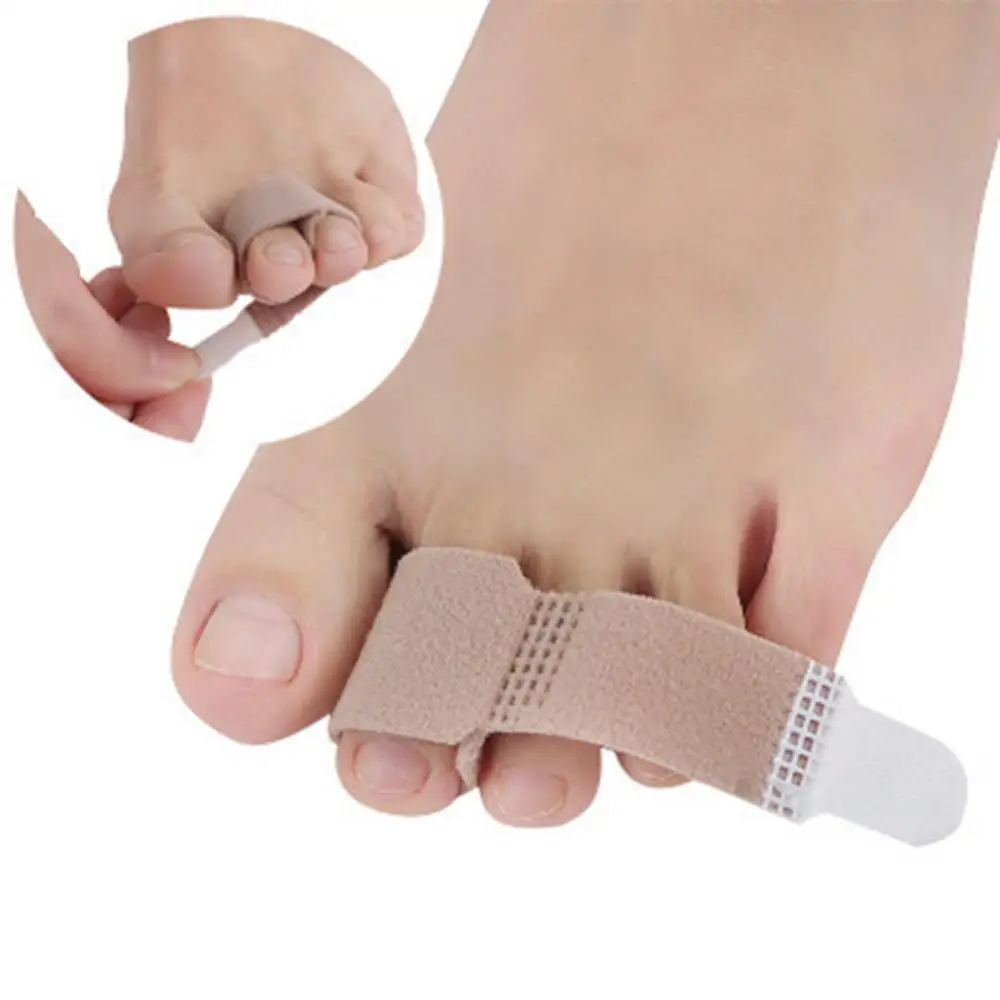 

2PC Fabric Toe Finger Straightener Hammer Toe Hallux Valgus Corrector Bandage Toe Separator Splint Wrap Foot Stretcher Care Tool