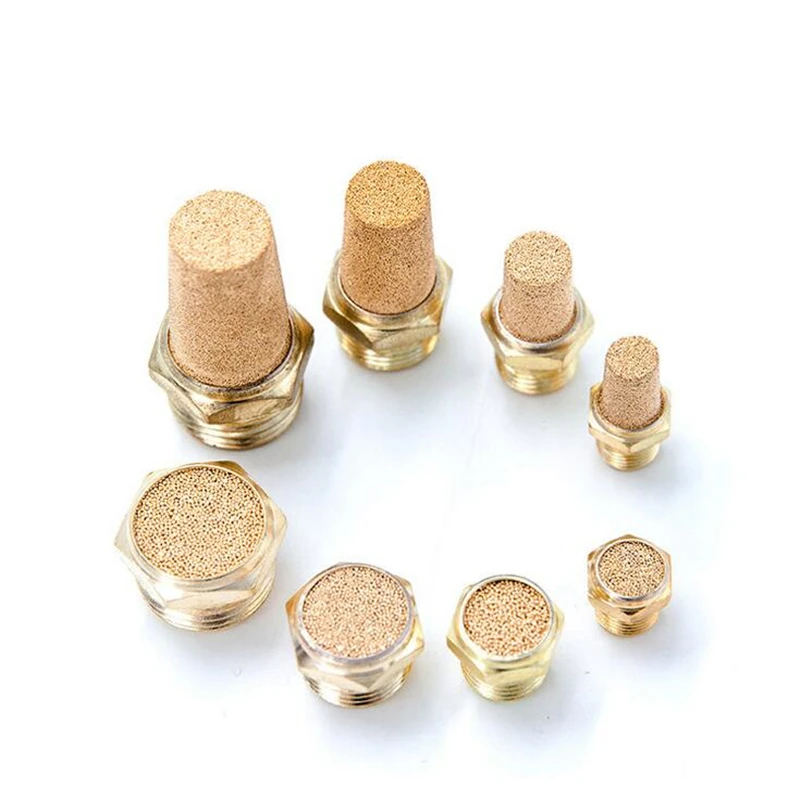 Латунные воздушные фильтры для пневматических компрессоров 1/8 дюйма 1/4 3/8 1/2