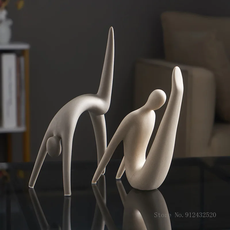 

Nordic art human body decoration ceramic porch room decoration abstract living room home decoration crafts furnishings