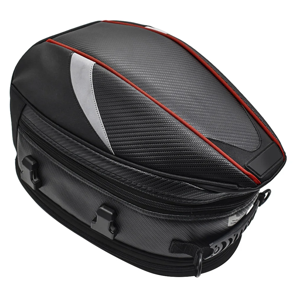 Мотоциклетная сумка из искусственной кожи 21л на заднее сиденье для путешествий
