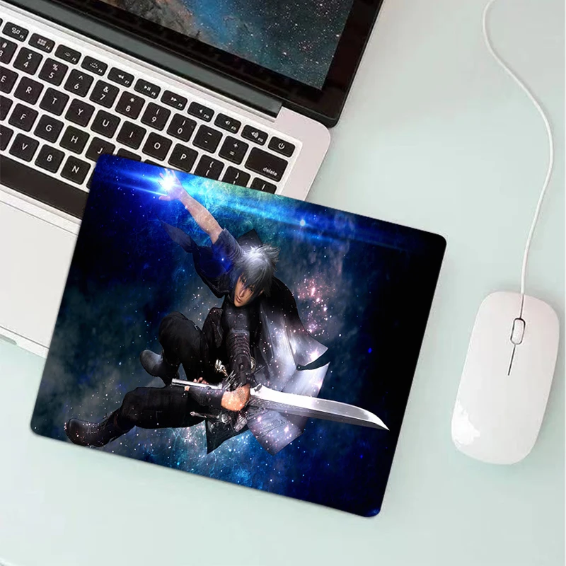 

Final Fantasy XV Small Mouse Pad Gaming Accessories Gabinete PC Gamer Computer Desk Mat Laptop Varmilo Keyboard LOL Mousepad