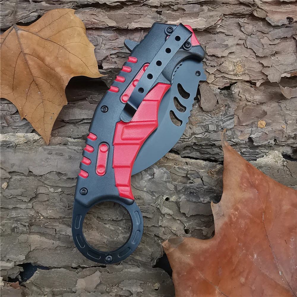 Открытый тактический походный охотничий карманный складной нож Karambit аварийное