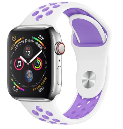 11 Band for Apple Watch 5 4 3 2 1 42MM 38MM soft Breathable strap Silicone Sports bands for Nike+ Iwatch series 5 4 3 40mm 44mm - Цвет ремешка: 11