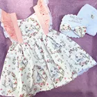 Пасхальное платье для маленьких девочек, праздничная одежда с принтом кролика, платья для маленьких девочек с открытой спиной, летнее праздничное платье для маленьких девочек, 2021