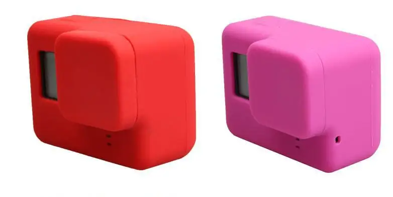 Силиконовый чехол для камеры крышка объектива Крышка GoPro Hero 5 6 7 Черная защитная