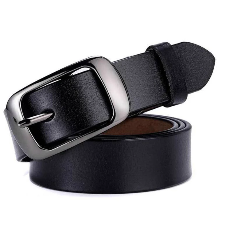 

100-115x2.8cm Designer Belts Women High Quality Black Buckle Leather Belt For Woman Jeans Strap 2021 Casual Women Belts C227
