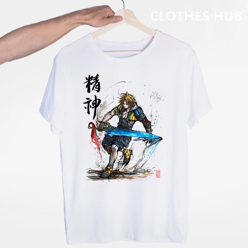 Final fantasy футболки модные мужские и женские топы с коротким рукавом унисекс