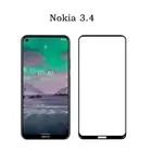 3D закаленное стекло для Nokia 3,4 9H полное покрытие экрана Защитная пленка для Nokia 3,4