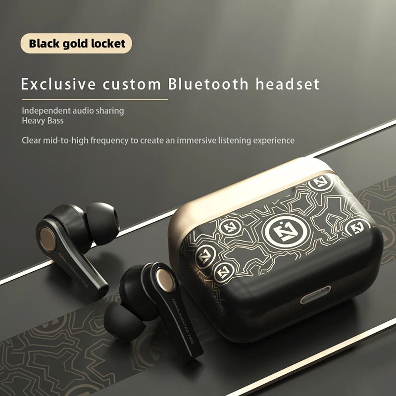 

TWS Earbuds TS-200 True Wireless Bluetooth 5.0 Headset Mini Sport Game Headphones Touch Control Earphones with Charging Box Mic