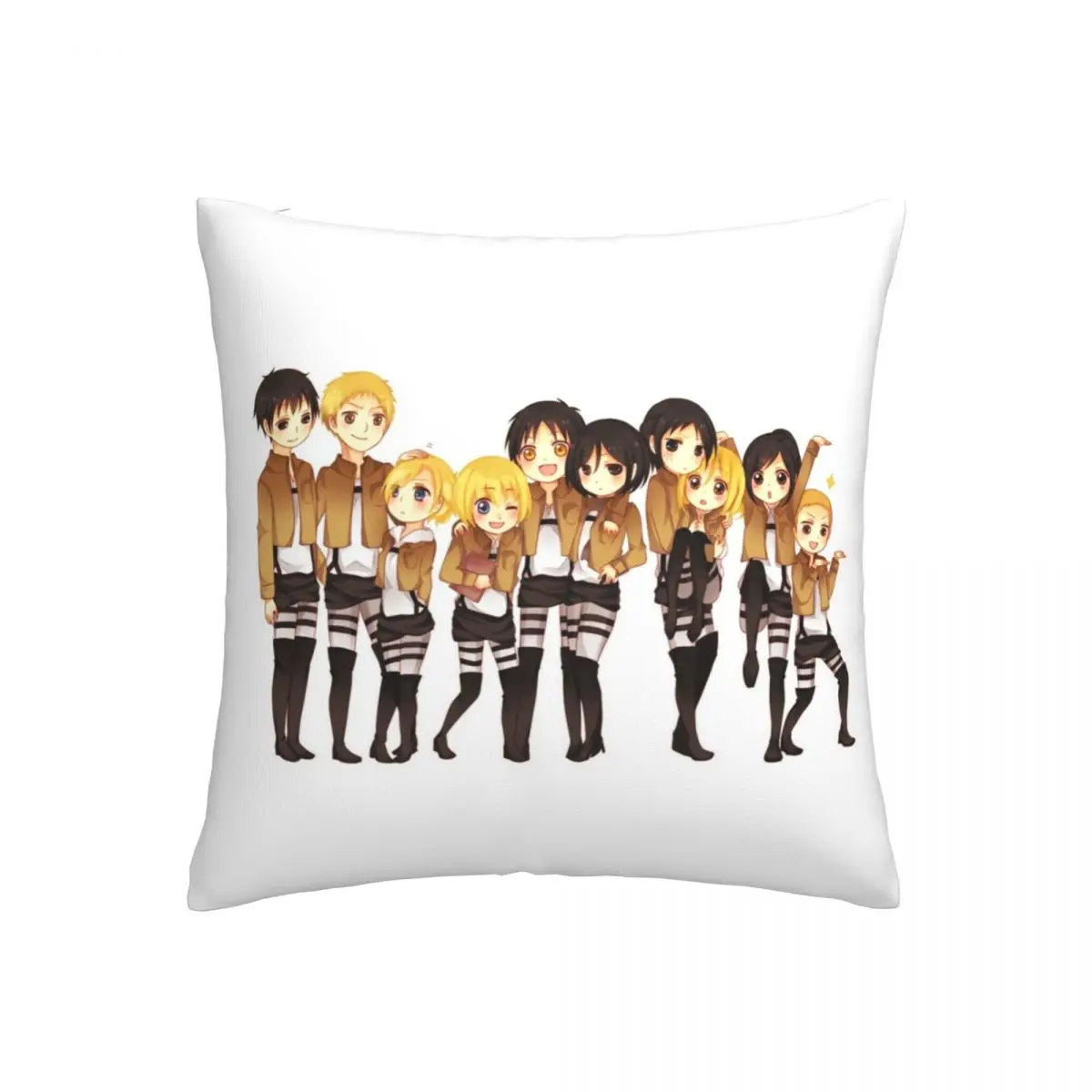 

45cmX45cm Attack On Titan Decorative Pillowcases Polyester Throw Pillow Case Attack On Titan Pillowcase