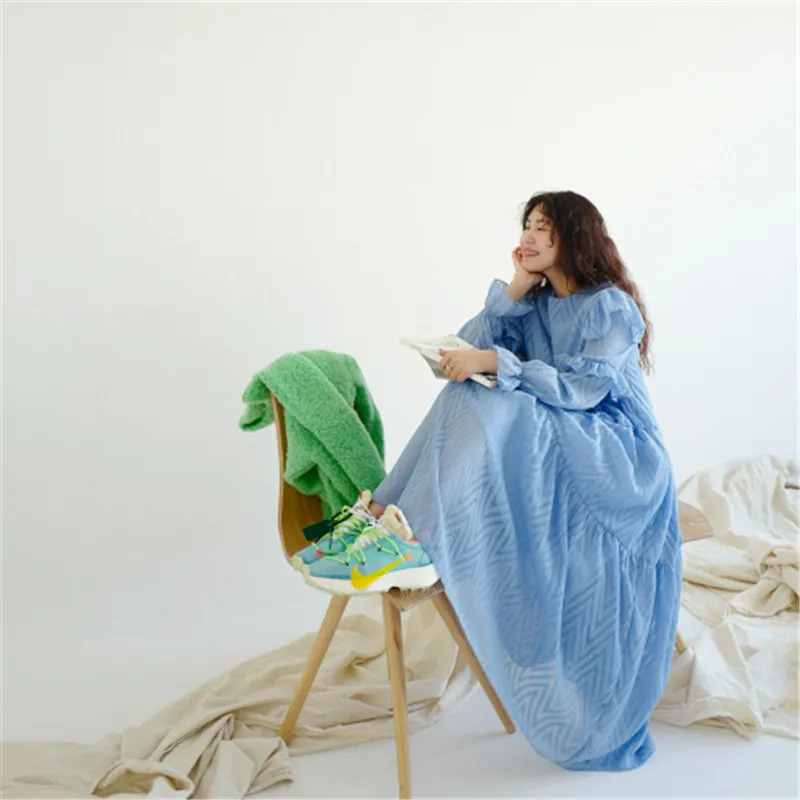 Женское платье RUGOD Повседневное в Корейском стиле длинное с длинными рукавами