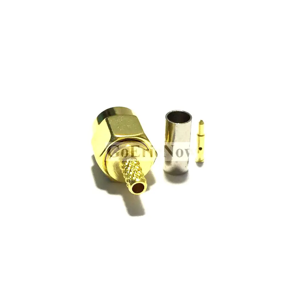 1 шт. RF коаксиальный кабель 50ohm SMA/RP SMA Мужской Для RG316 RG174 Кабельный разъем