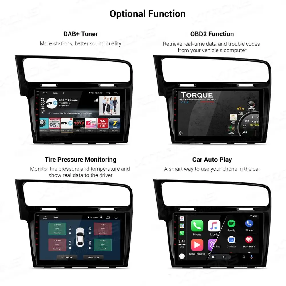 Автомобильный радиоприемник XTRONS 10 1 дюйма Android DSP для VW Volkswagen Golf 7 с левым приводом