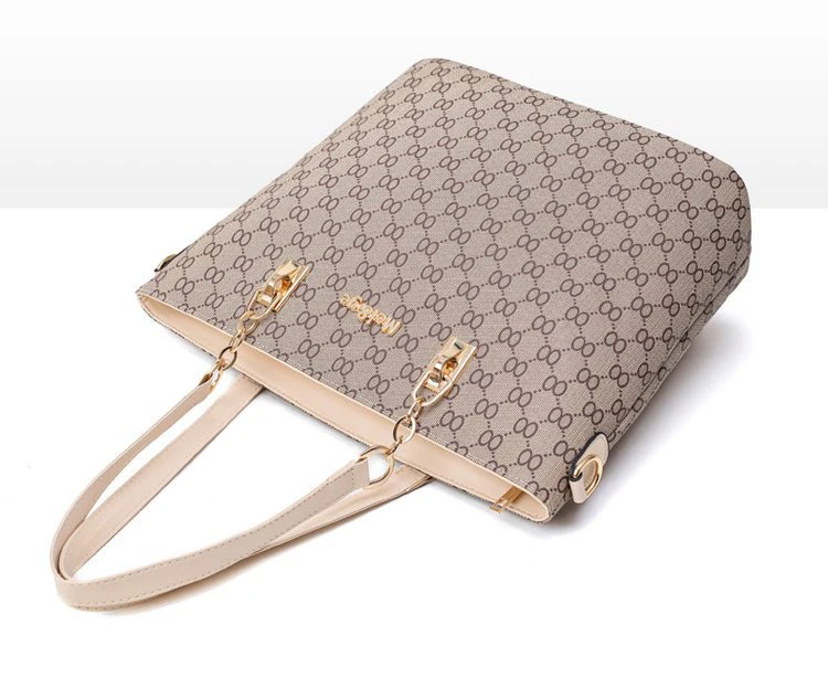 Autumn New Fashion Women's Bag 6 Piece Set Plaid Bag Lady Slung Hand Bag Shoulder Messenger Composite Bag