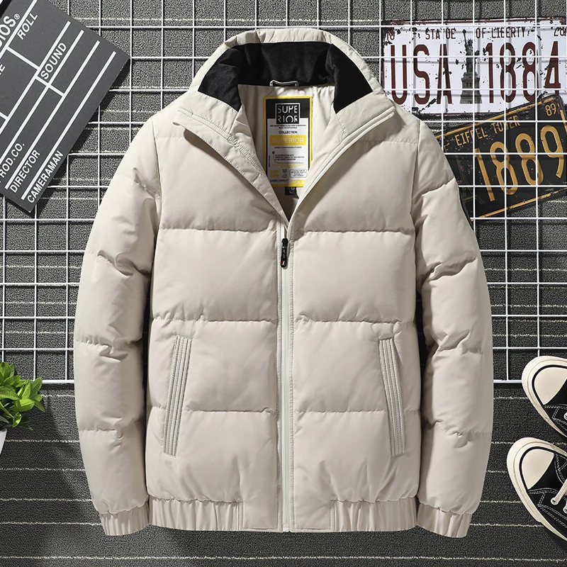 Plus size  7XL, 8XL Winter White Duck Thick Down Jacket Men High Quality Windbreaker  Parka Men Casual Outwear Warm Down Jacket