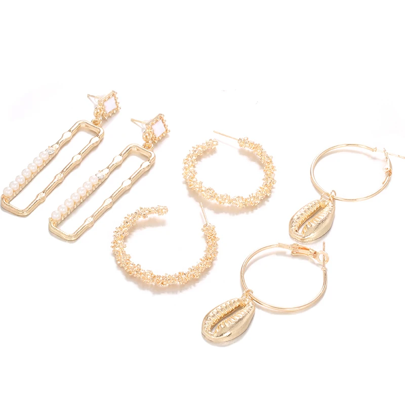 6 шт./набор женские серьги-гвоздики