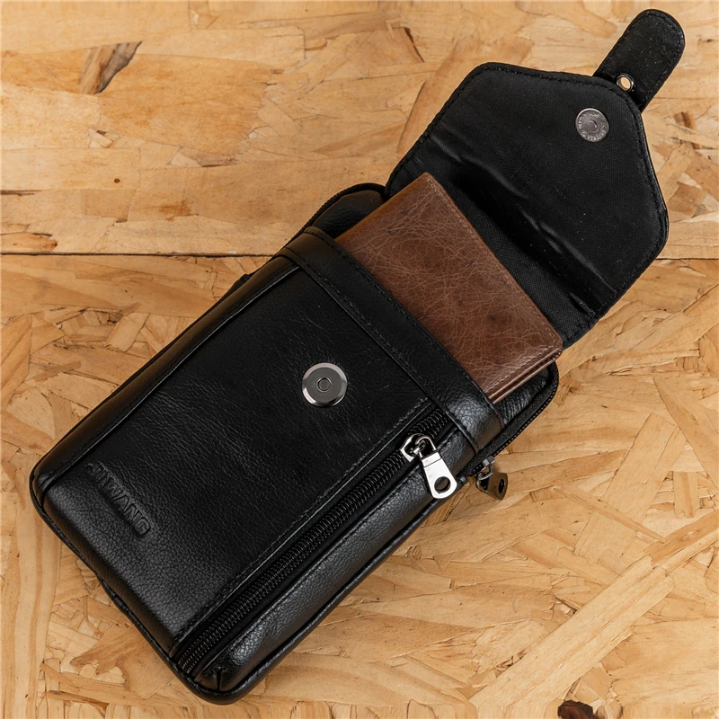 Сумка мессенджер мужская из натуральной кожи Маленький модный саквояж на плечо