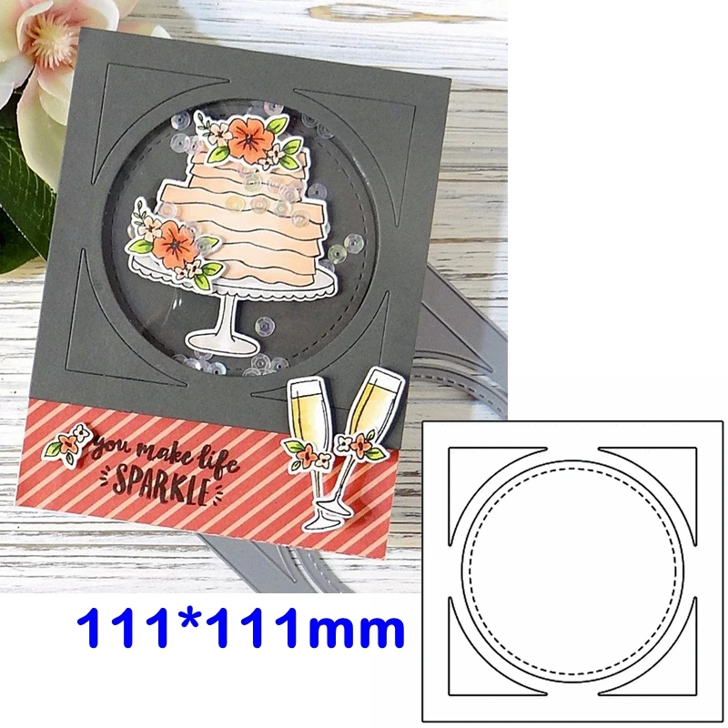 Круг в квадратной рамке металлические режущие штампы круг штамп для рамки Резы