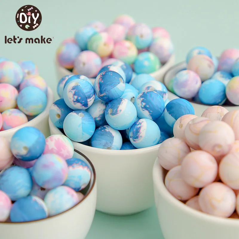 10 шт. силиконовые бусины звездное небо 15/12 мм|Детские прорезыватели| |