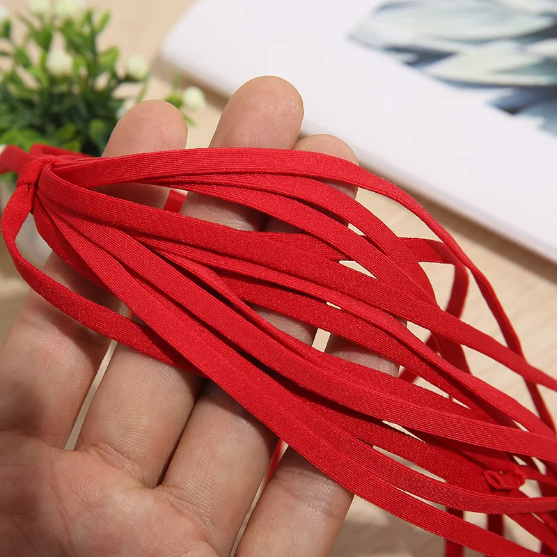 10/20/50y 5MM DIY Mask Elastic Rope Rubber Band Oil Cord Ear Hanging Belt for Protective Clothing Accessories | Дом и сад