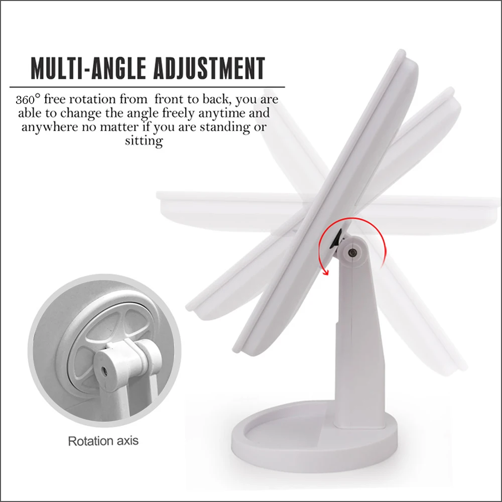 Светодиодный зеркальный макияж зеркало с светодиодный светильник косметическое