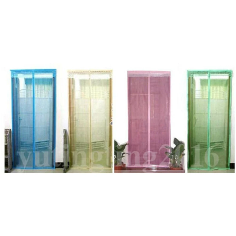 Шторы с сеткой от комаров и насекомых черные сетчатые шторы магнитной застежкой