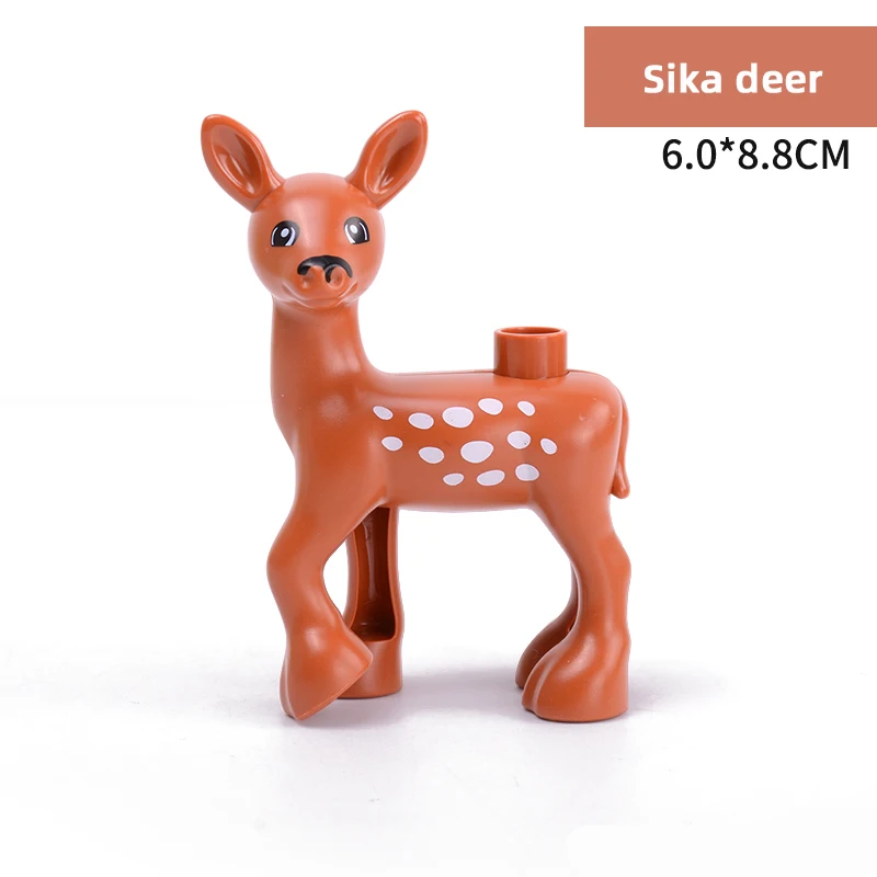 

Конструктор детский «пятнистый олень», совместимый с блоками большого размера