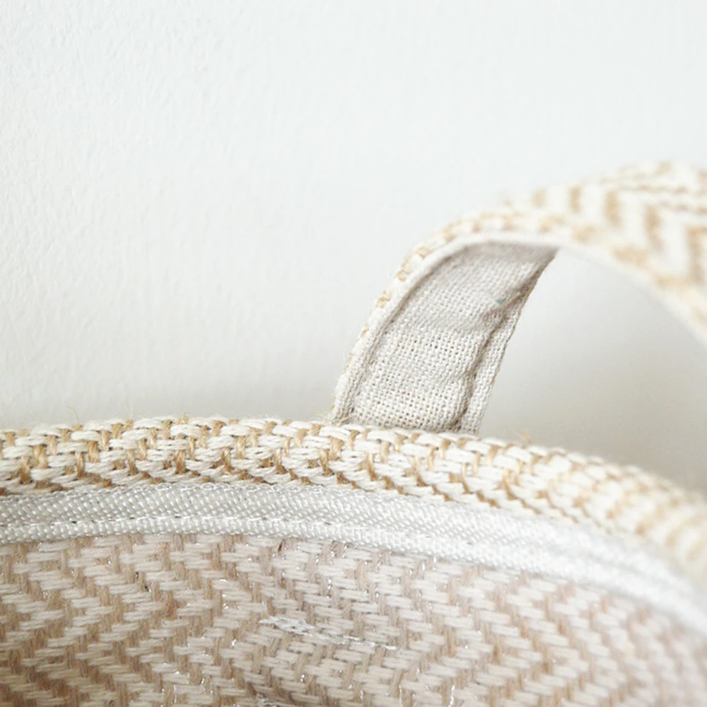 Плетеная корзина из джутовой ткани для хранения цветов ротанга держатель