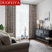 customized modern curtains for living dining room bedrooms simple style idea jacquard printed shade morden white tulle curtain