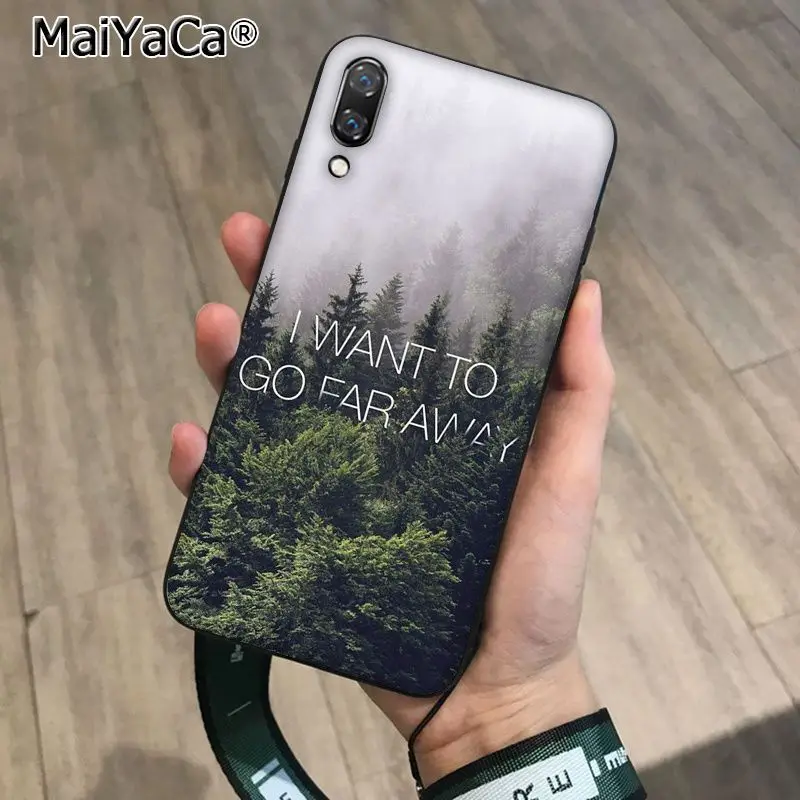 MaiYaCa путешествия гор морской пляж цитаты ТПУ мягкий чехол для телефона Huawei P10 plus 20