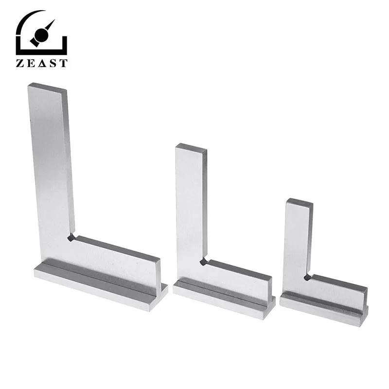 

Machinist Square 90 Degree Right Angle Engineer Set with Seat Ground Steel Hardened Angle Ruler 50x40/75x50/100x70mm New