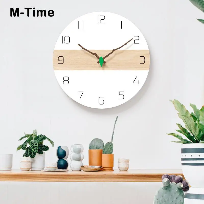 Минималистический современный дизайн настенные часы кухня искусство личность