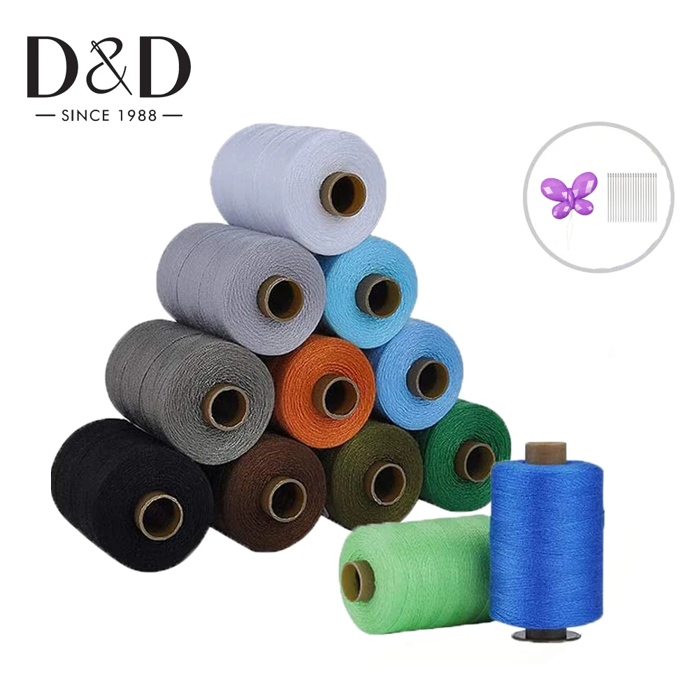 

24 Colors Polyester Sewing Threads 1000 Yards Per Spools Machine Embroidery Thread Hand Sewing Kits for Hand & Machine Sewing