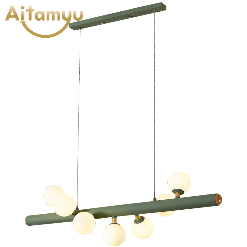 Современный светодиодный подвесной светильник для столовой деревянная люстра