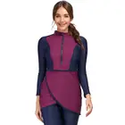 Женский купальник 2022 года с хиджабом из Буркини, скромный купальник, Мусульманский Исламский купальный костюм