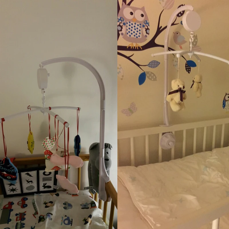 Детская кроватка мобильная кровать колокольчик игрушка белый комплект