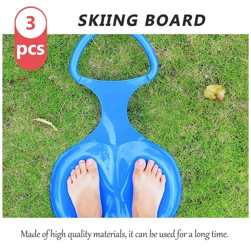 

3PCS Children Ski Board Sandboarding Grass Skiing Sheet Outdoor Snowboard