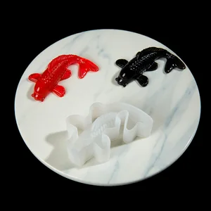 Форма для изготовления ювелирных изделий из силиконовой смолы в виде рыбьего хвоста, 1 шт.