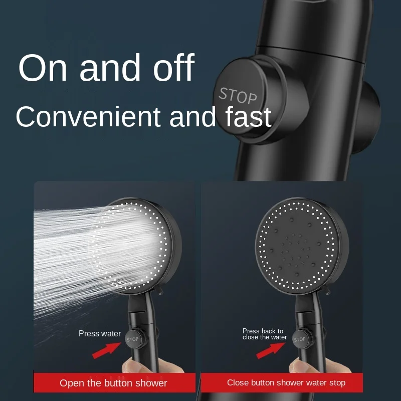 Четырехскоростной смеситель с одной кнопкой ручная герметичная насадка для душа