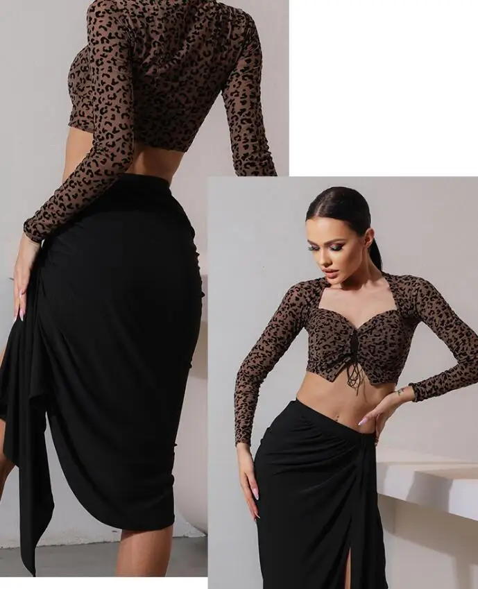 

Latin Dance Dress Adults Black Tassel long sleeve Fringe Dress salsa dress Samba Dancing Costumes tango dresss 19105