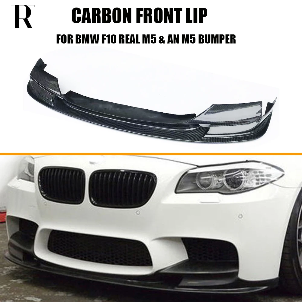 3D стильный передний бампер из углеродного волокна для BMW F10 Real M5 & 520 528 535 550