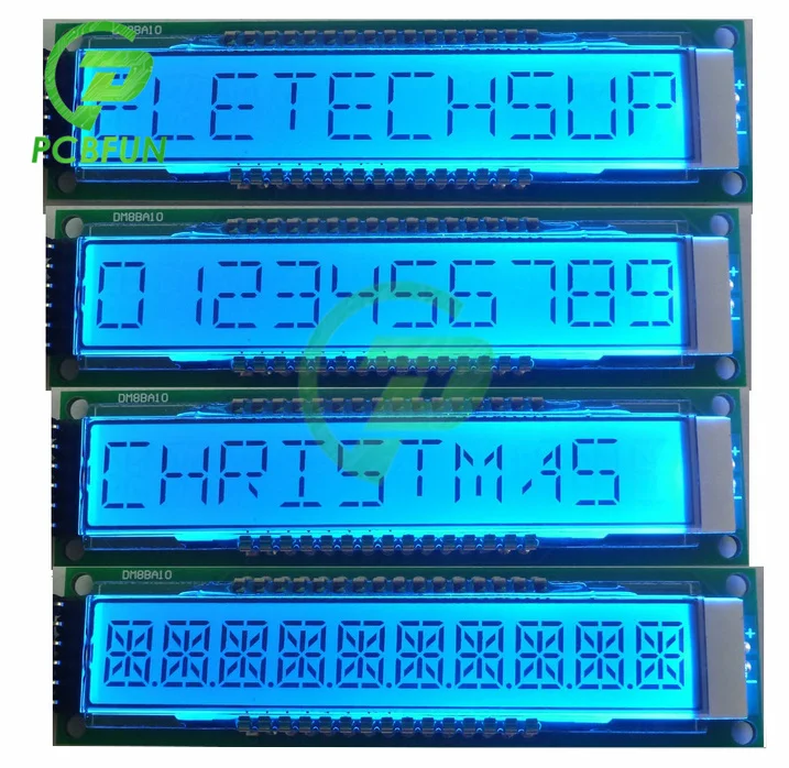 10-битный 16-сегментный ЖК-дисплей модель DM8BA10 DC 5V TM1622 модуль ЖК-дисплея с голубым