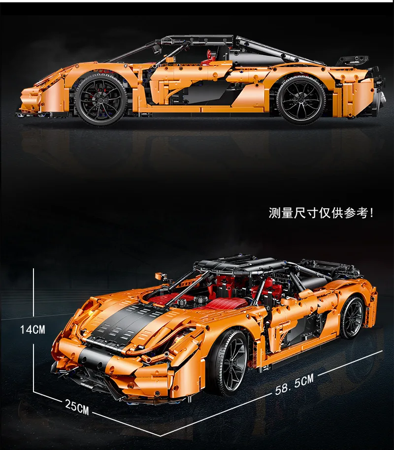 

4329 PCS LE-J905 MOC-30506 al Super Car Series Koenigseggs Sports Model Kit Building Block Brick Boy Toy Gifts Children