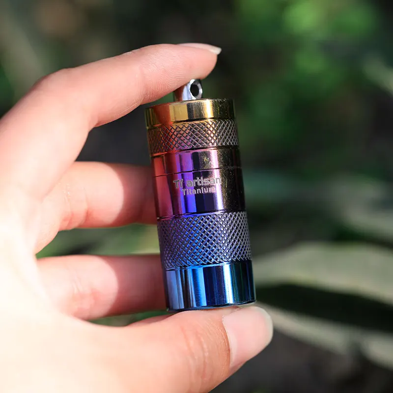 Легкий портативный уличный водонепроницаемый титановый контейнер Tiartisan для