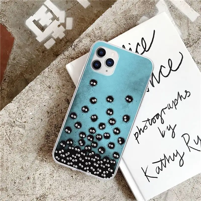 

Spirited Away Soot Transparent Mobile Phone Cover Case For Xiaomi Redmi K30s Ultra Note 9s 9 Pro Max Mi 10 Lite 11 10T Pro