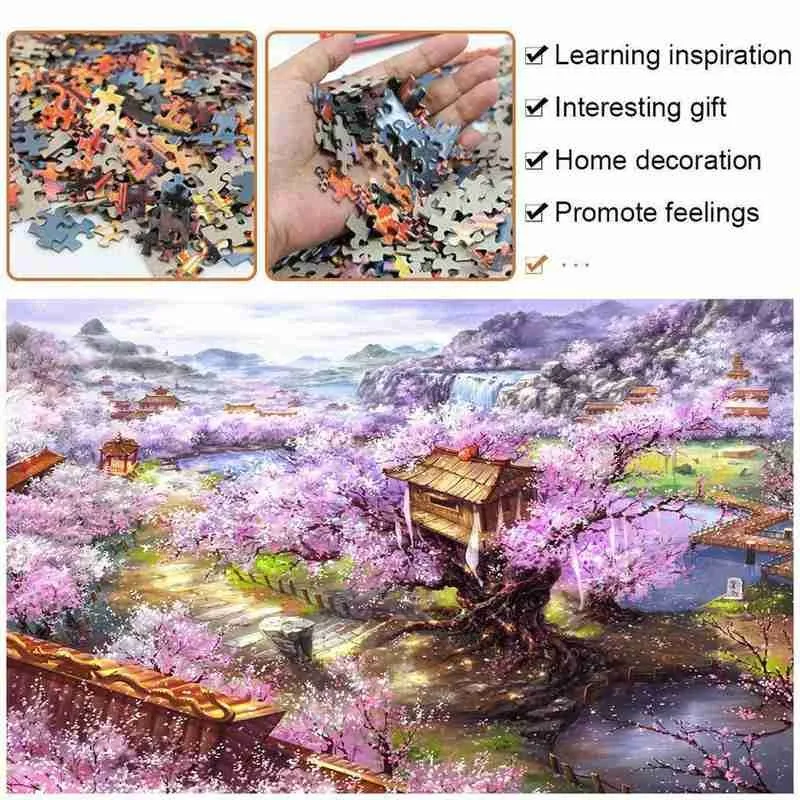 

26 Styles New Jigsaw Puzzle 1000 Pieces For Adults Educational Game Toys Paper Adult Puzzles